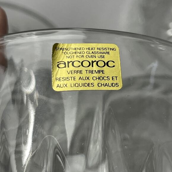 4 Arcoroc Diamant Glass 5"‎ Salad Bowls - Picture 4 of 8